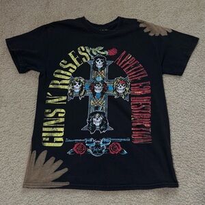 Guns N' Roses Black Short Sleeve Graphic Tee - Appetite For Destruction
